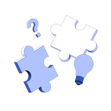 illustration of shattered puzzle pieces